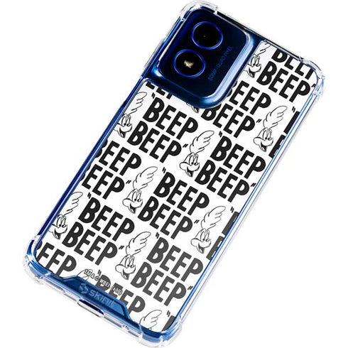 Looney Tunes Road Runner Beep Grid Moto G 5G (2024) Clear Case